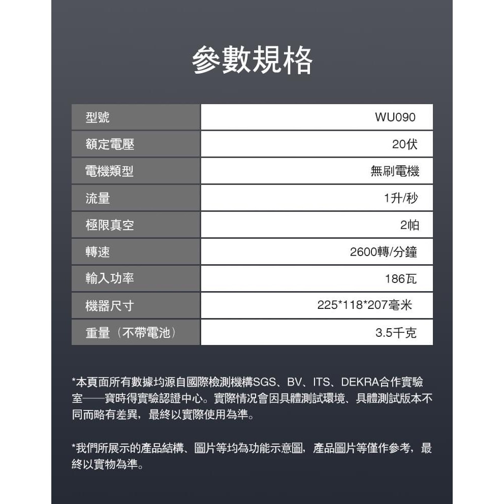 WIN 五金 WORX 威克士 WU090 1L真空機 20V 無刷 ABT防逆流設計 抽真空機 冷氣安裝 抽真空 冷媒, , large