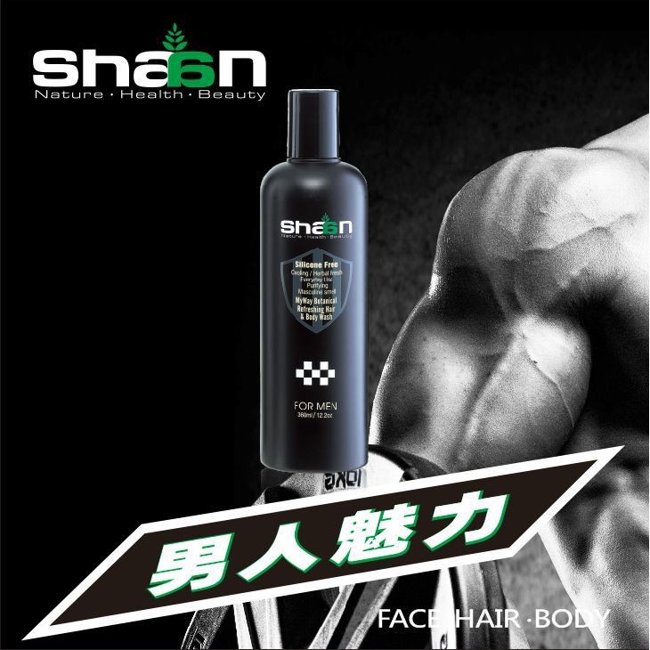 【MACMUS】Shaan健身運動專用沐浴乳｜運動專用潔淨露｜男女用三效合一沐浴乳｜洗髮、潔顏、沐浴 三合一, , large