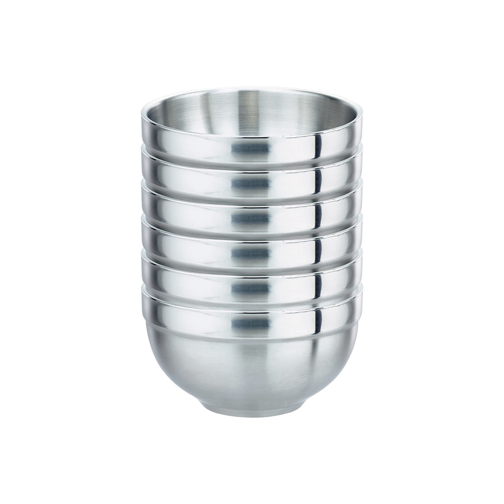 PERFECT 理想牌 極緻316不鏽鋼雙層碗六入組隔熱碗碗 12cm-Leidea樂德兒, , large