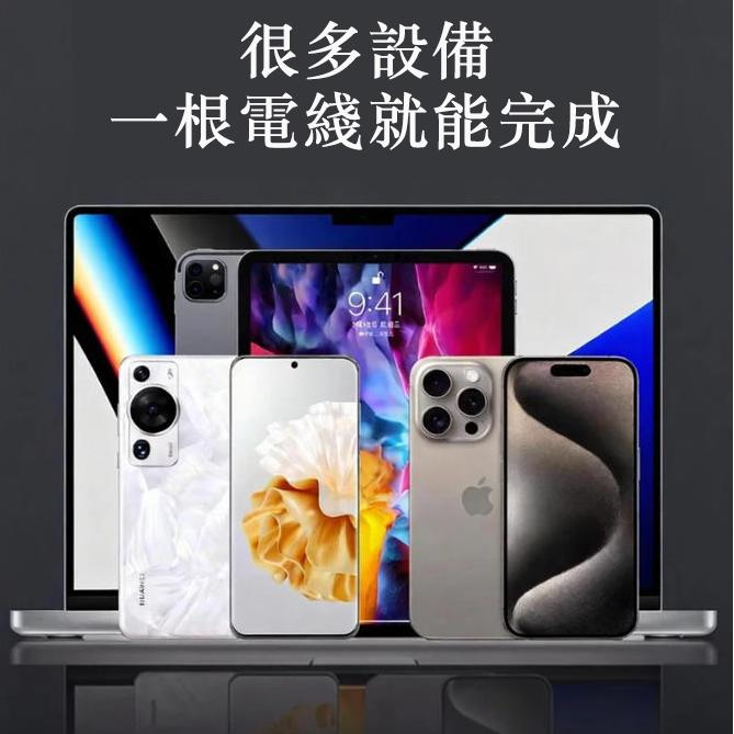 2入組 糖果磁吸Type-C to Type-C 認證240W黑色快充電線1M, , large