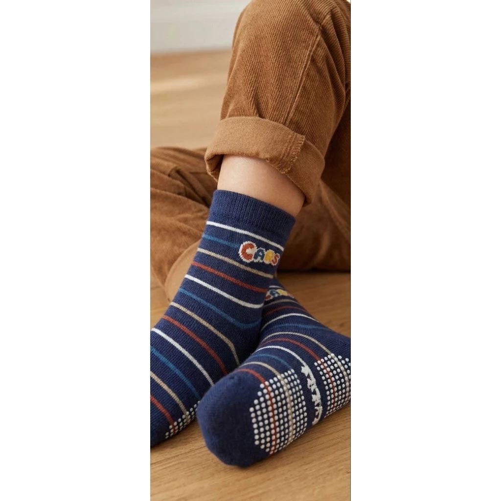 Kaimei Cotton Industry | 10 pairs of random excellent pure cotton non-slip children's socks, travel car style children's socks, cartoon children's socks, cute socks, boys and girls socks 17-21cm, , large