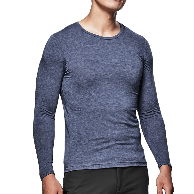 三槍牌男蓄暖長袖衫, , large