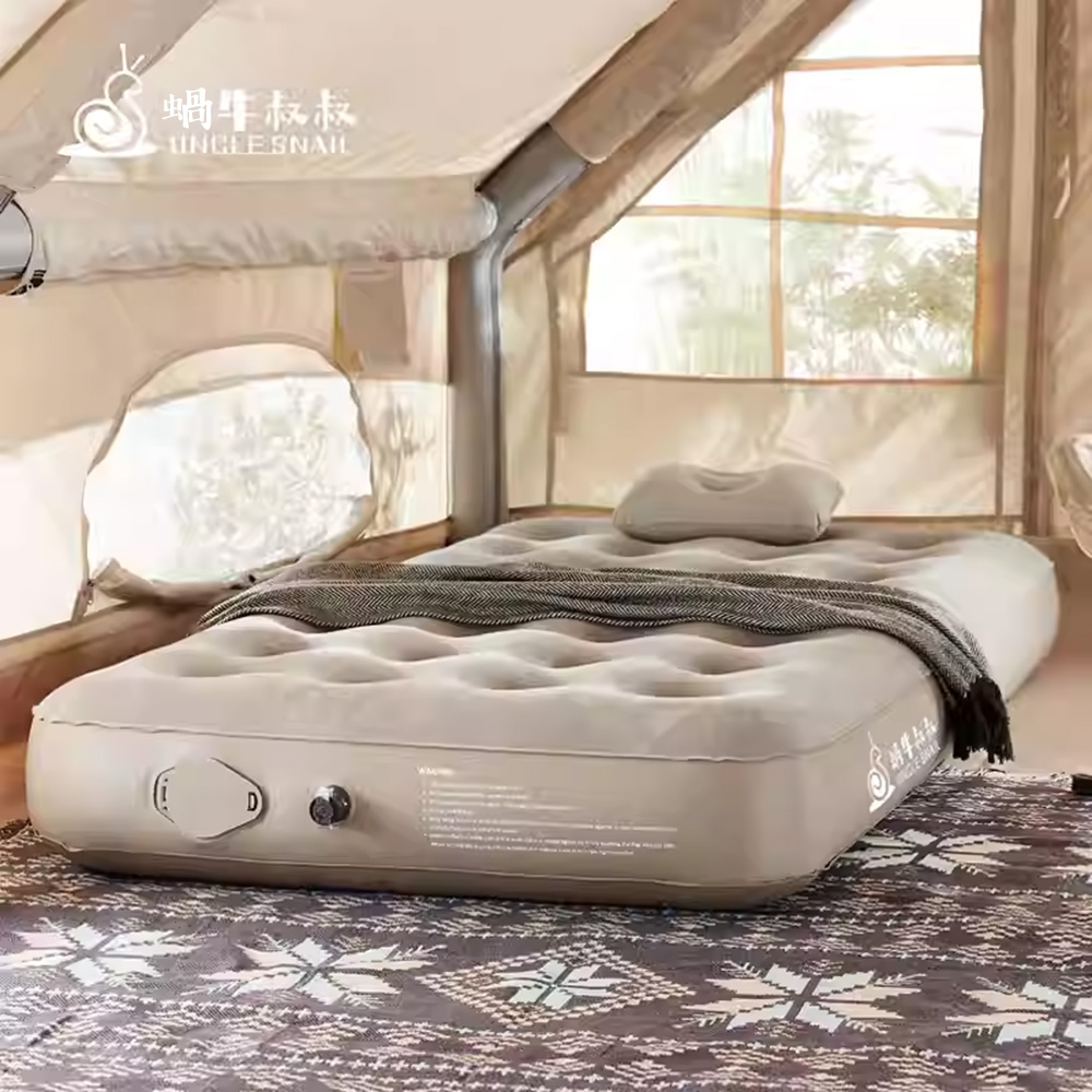 蝸牛叔叔露誉充氣床垫-單人款（露營必備 打地鋪 靜音睡墊 加大露營墊 ）, , large