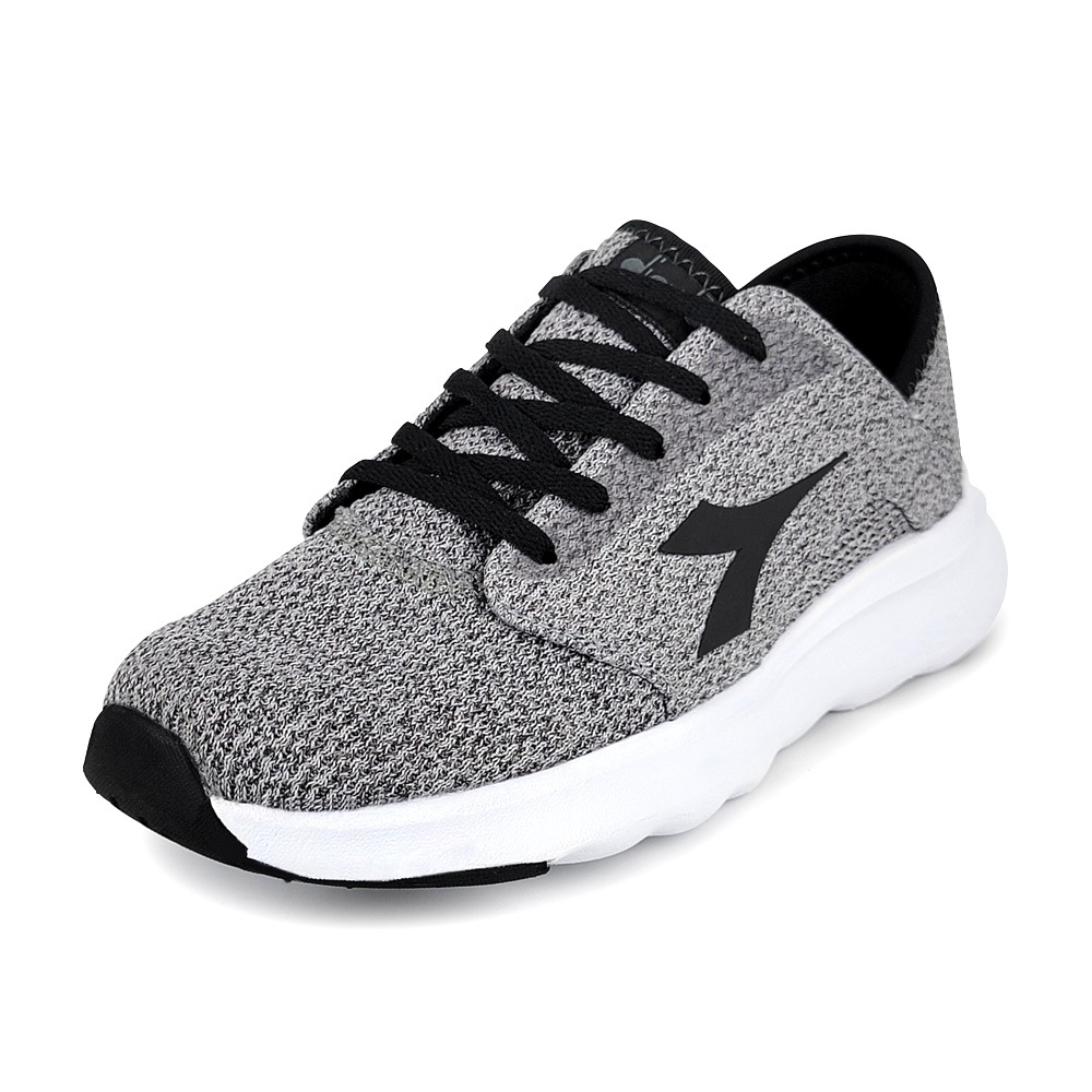 DIADORA迪亞多那 極輕飛織休閒鞋 女運動鞋 女鞋 兩穿式 反光 輕量 透氣 減壓 彈力 棉鞋墊 回彈 防滑 藍 灰, , large