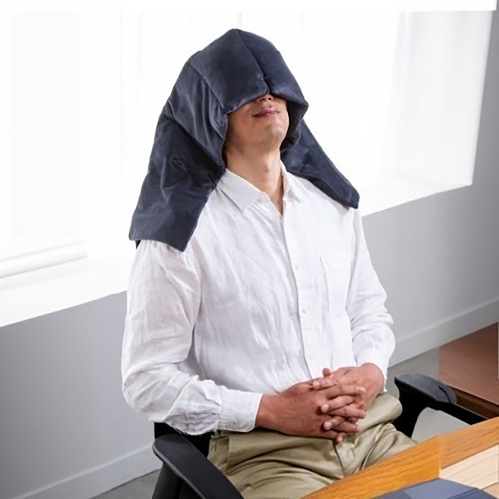 PROIDEA-羽絨呵護暖眼舒眠被-炭灰色, , large