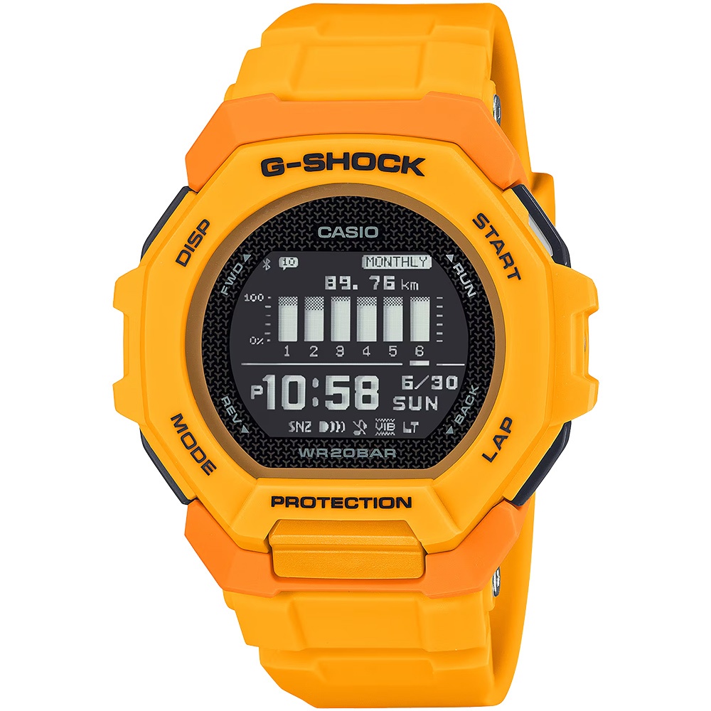 CASIO 卡西歐 G-SHOCK G-SQUAD 訓練計畫 GPS多功能運動藍芽手錶 GBD-300-9, , large