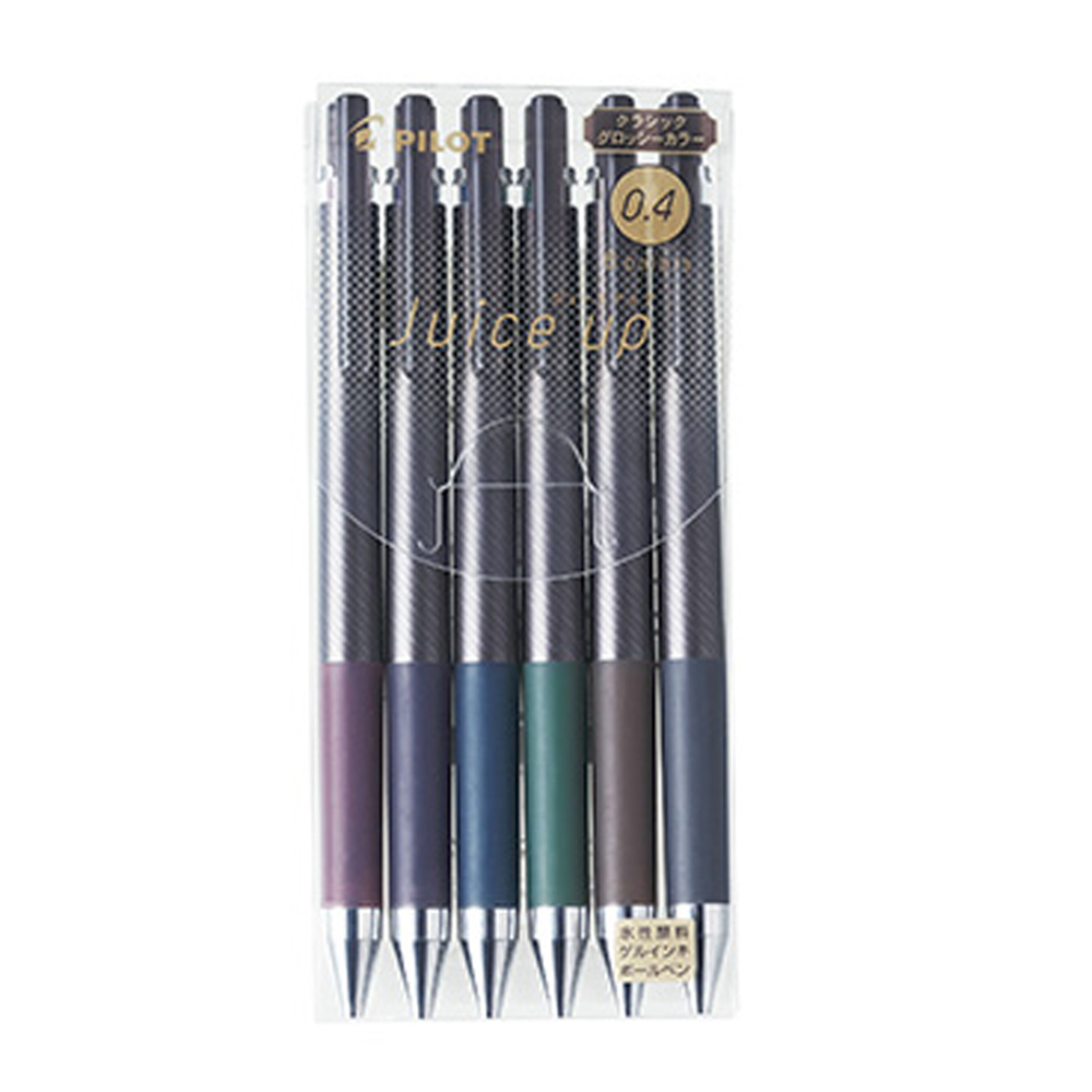 PILOT 百樂 超級果汁筆 復古 0.4mm 6色/組 LJP-120S4-CG-S6, , large