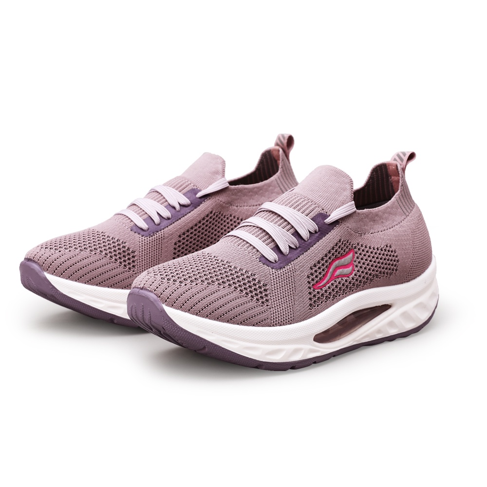 HANGTEN專利足弓氣墊鞋 女鞋 休閒鞋 健走鞋 編織鞋 保庇天后 王彩樺代言 減壓鞋墊 紓壓 彈力 美腿 藕 藍 黑, , large