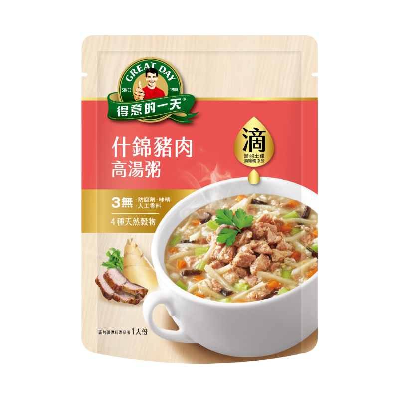 得意的一天滴雞精高湯粥什錦豬肉320g