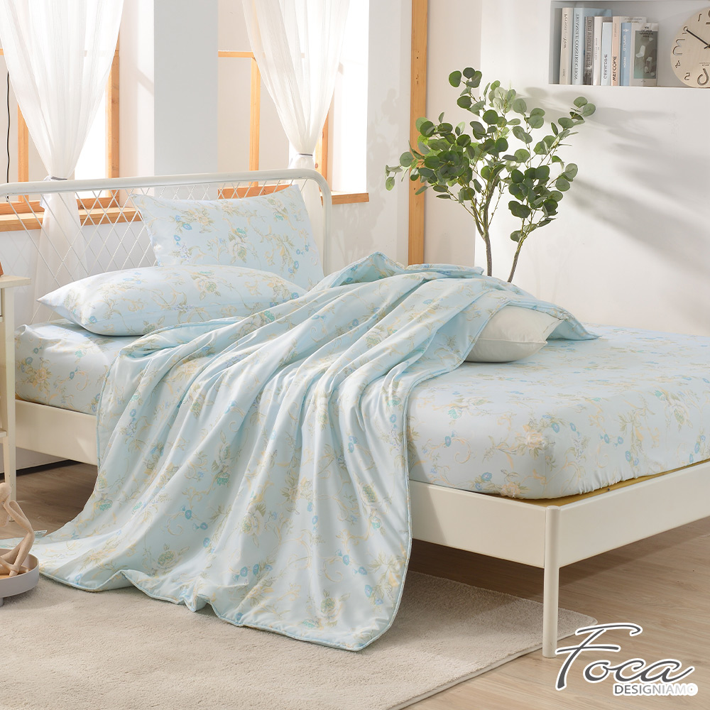 【FOCA】Fuxiang | 3M patented moisture wicking breathable antibacterial Tencel four seasons quilt/cool quilt bed sheet set - single, , large