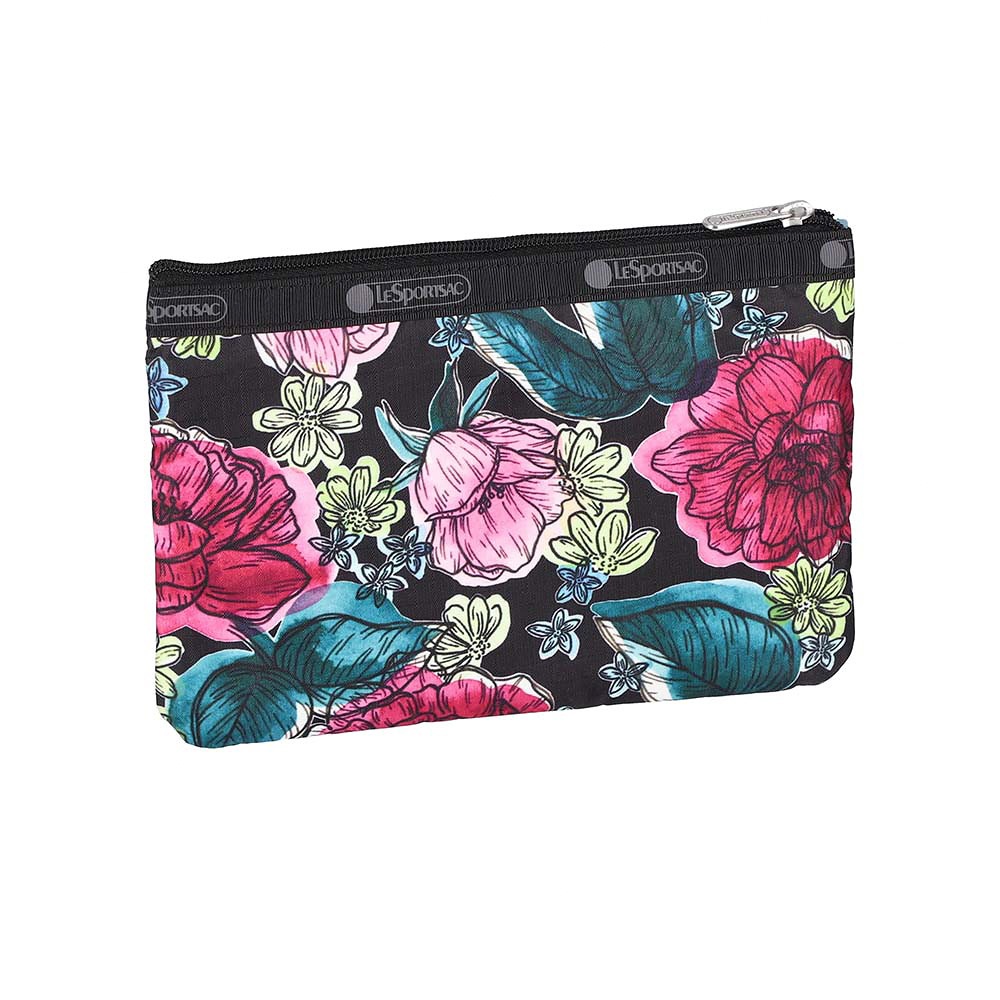 |快速出貨|Lesportsac 3-Zip Cosmetic 三層拉鍊收納化妝包/ 夜花織夢, , large