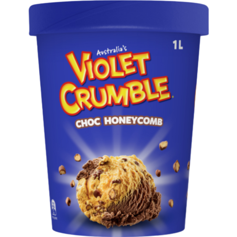 Violet Crumble Choco Honeycomb Ice Cre, , large
