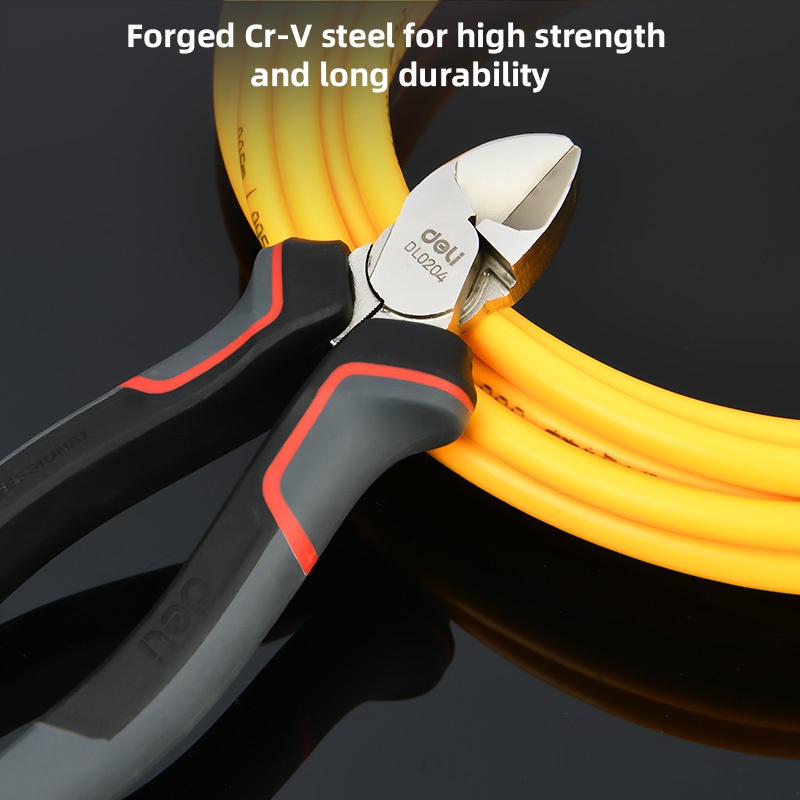 【deli tools】 6" Diagonal Cutting Pliers PRO Series, , large
