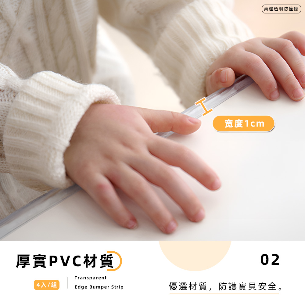 【上手家居】透明防撞條 100cm 透明(防撞貼/防撞邊條/防護條/防撞膠條/防撞貼條/防撞角/保護條), , large