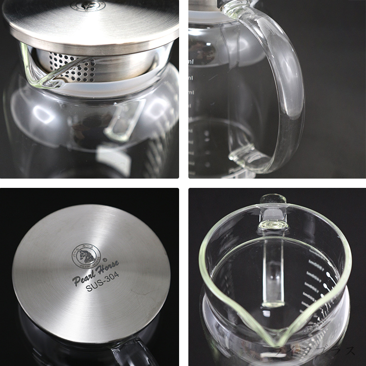 寶馬牌圓型多功能雙用玻璃壺-1600ml-1入, , large