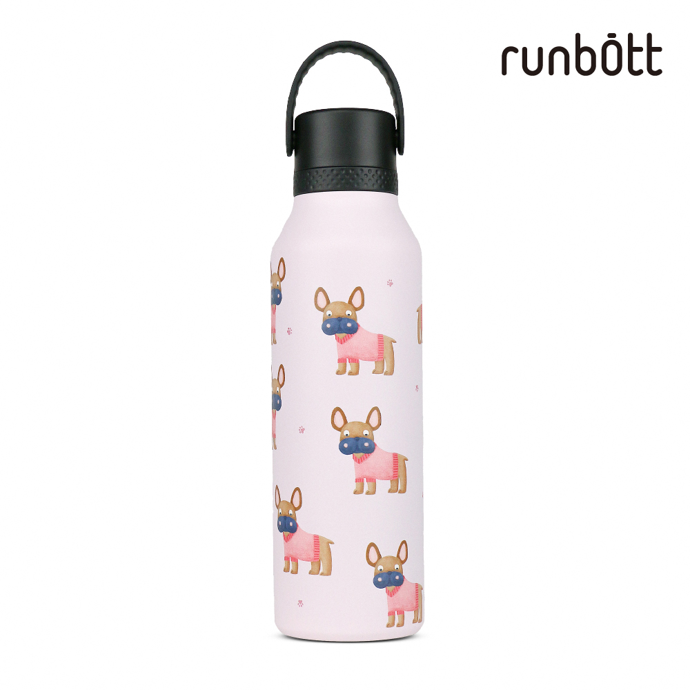 【runbott】Mii 輕量陶瓷保溫瓶600ml_鬥牛犬_贈圓筒包裝盒, , large