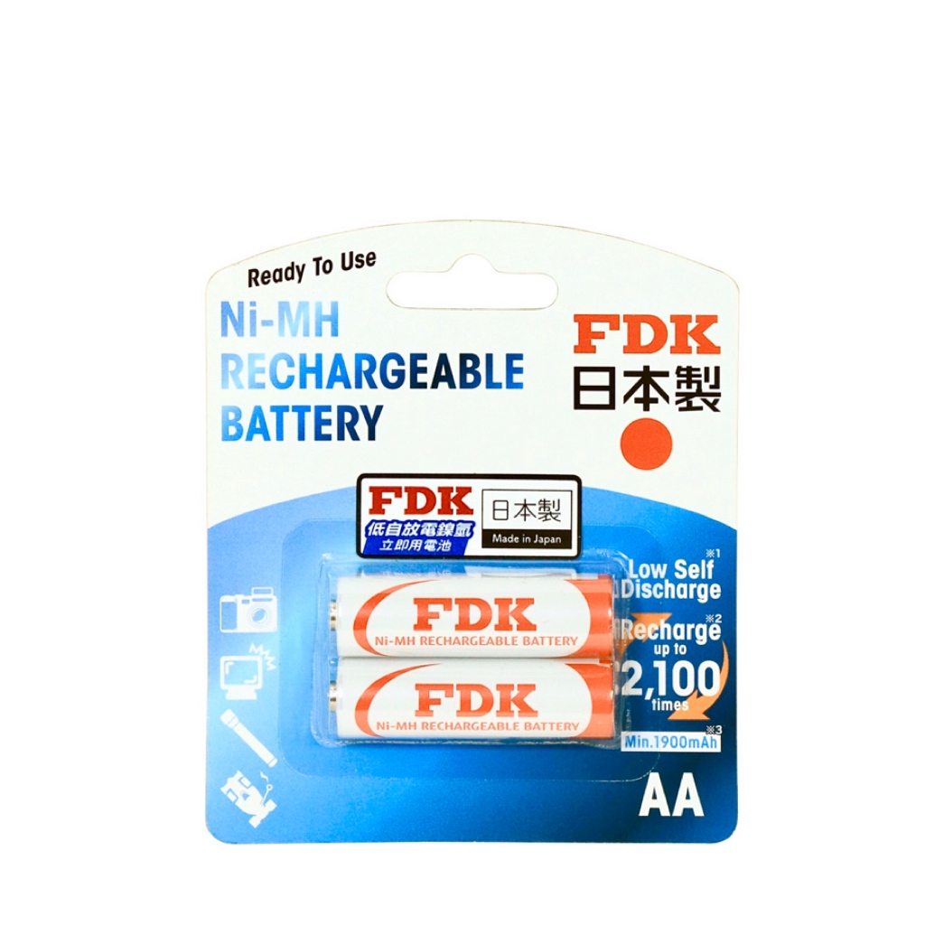 FDK 2入低自放電鎳氫電池-3號(1900mAh)/4號(750mAh)/PW1236 充電組, , large