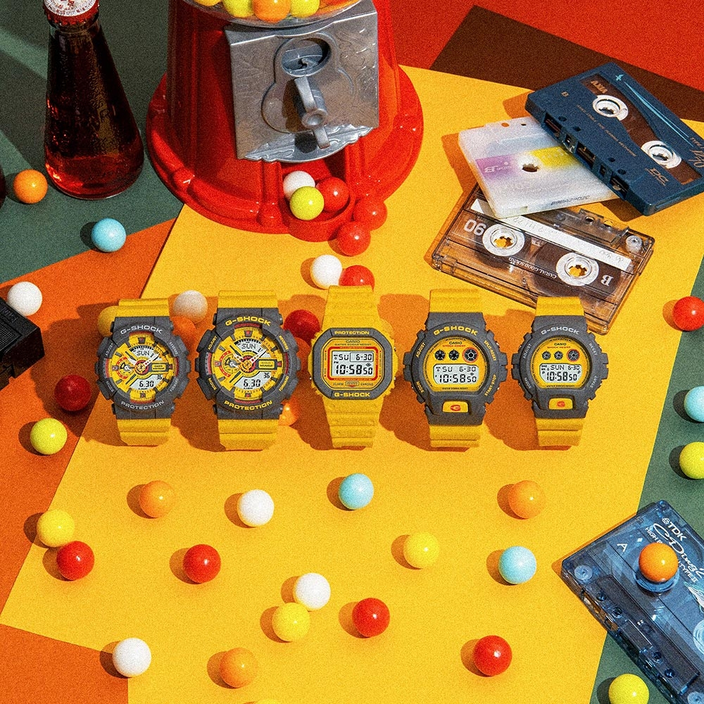 CASIO 卡西歐 G-SHOCK 復刻1994彩色運動電子錶 DW-5610Y-9, , large