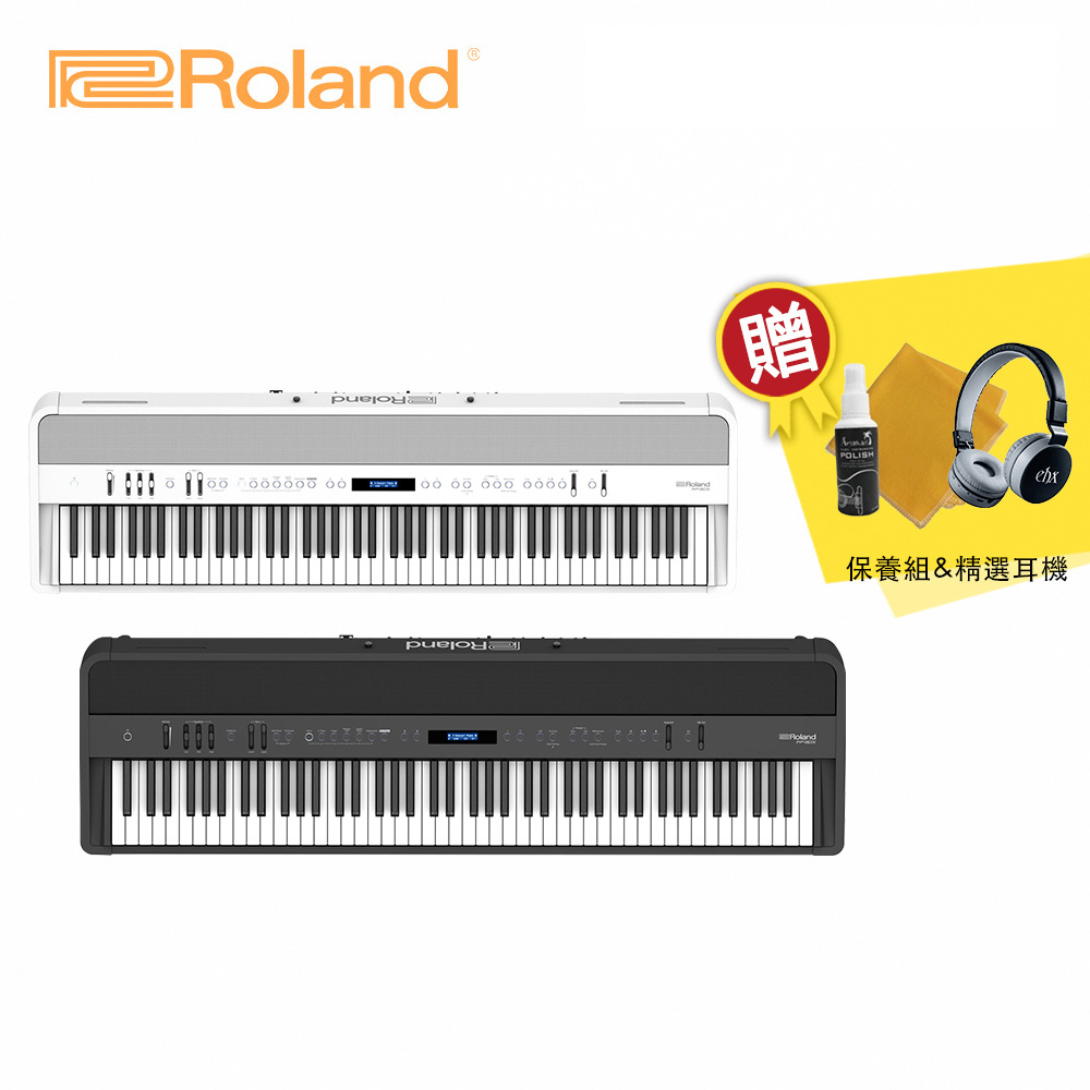 【到府安裝】Roland FP-90X 88鍵 旗艦便攜式 數位電鋼琴 黑/白色【敦煌樂器】, , large