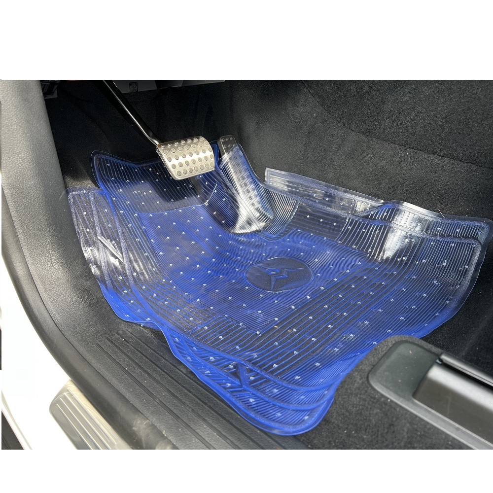 【通用型 可自行裁切】四片式透明踏墊 通用款(汽車腳踏墊 腳踏墊), , large