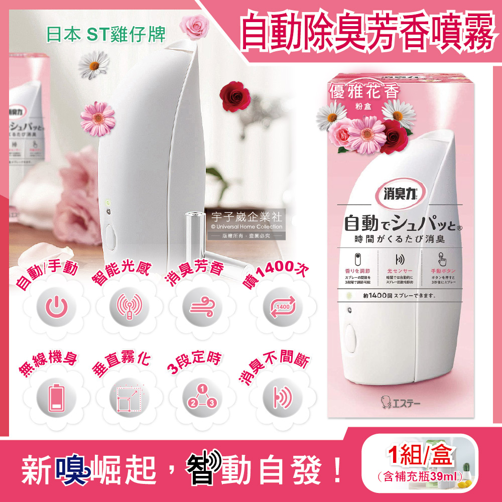 ST Corporation Autom tically Spattered Deodorant 39ml Pink, , large