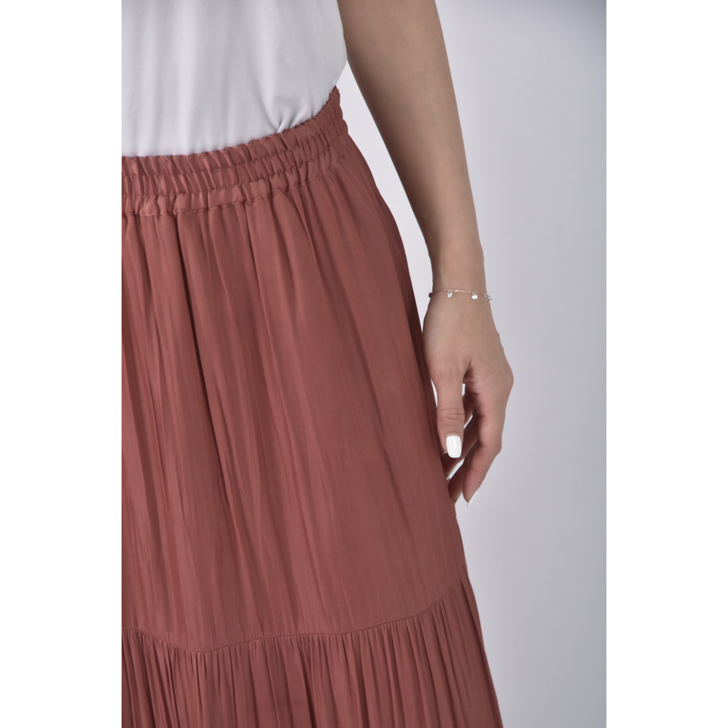 (S) 質感棕色長裙二手衣, , large