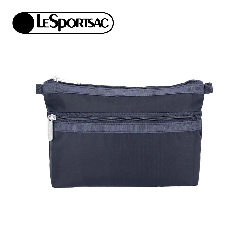 |快速出貨|Lesportsac Cosmetic Clutch 雙層拉鍊收納化妝包/ 深海藍, , large