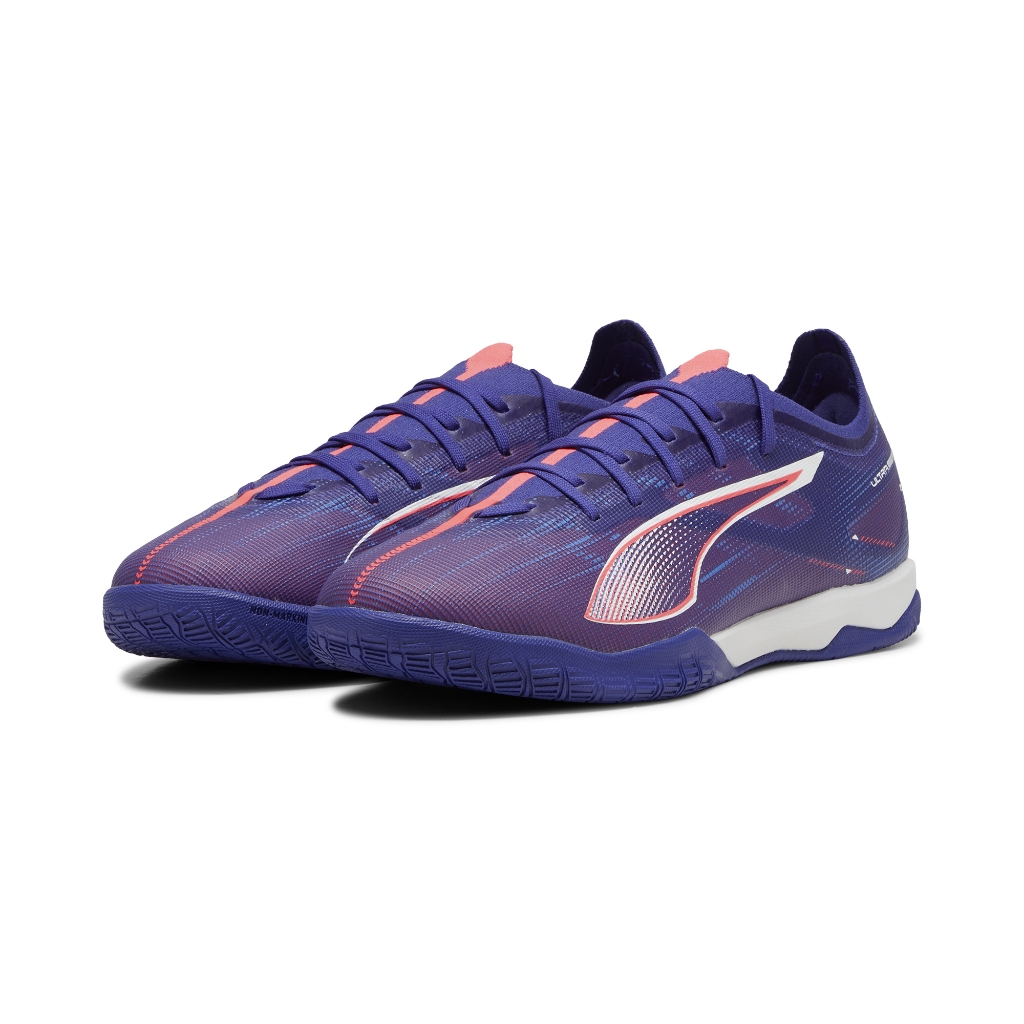 [秉宸] PUMA ULTRA 5 MATCH IT 成人平底足球鞋 藍粉 室內足球 10789501, , large