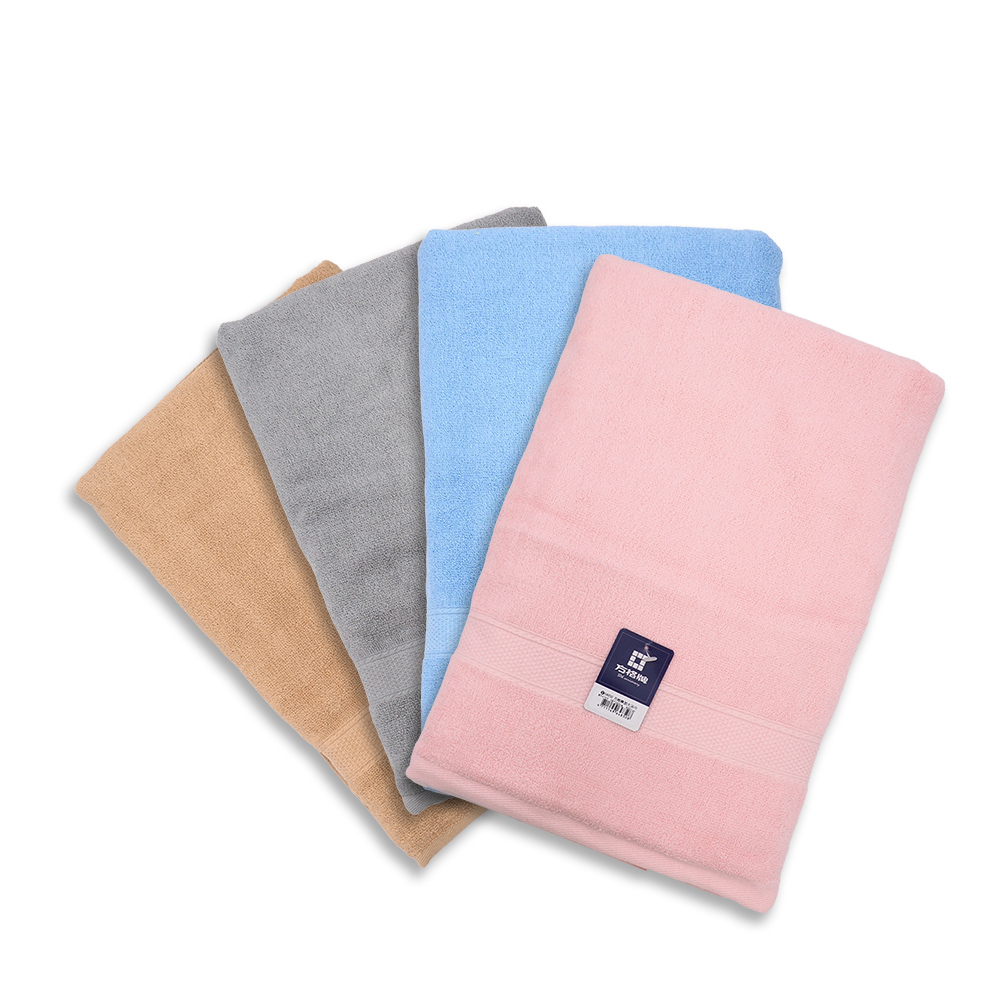 方格牌飯店級加大浴巾-78x160cm-2入, , large