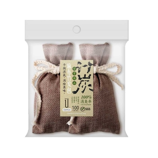 多用途 麻布竹炭包50g 2入 家樂福線上購物