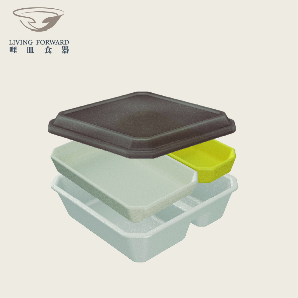 【哩皿食器】台灣製  C-Bento 潔晶餐盒 可微波, , large