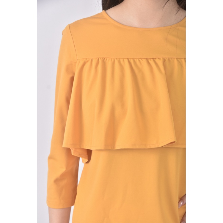 (S) nice ioi質感黃色長袖上衣二手衣, , large