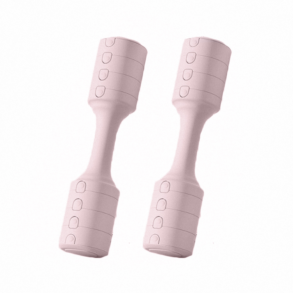 【上手家居】2支组 可調式啞鈴 5kg-單支1.5-2.5kg調節 一對5kg 粉色(啞鈴/調節式啞鈴/小啞鈴/居家健身), , large