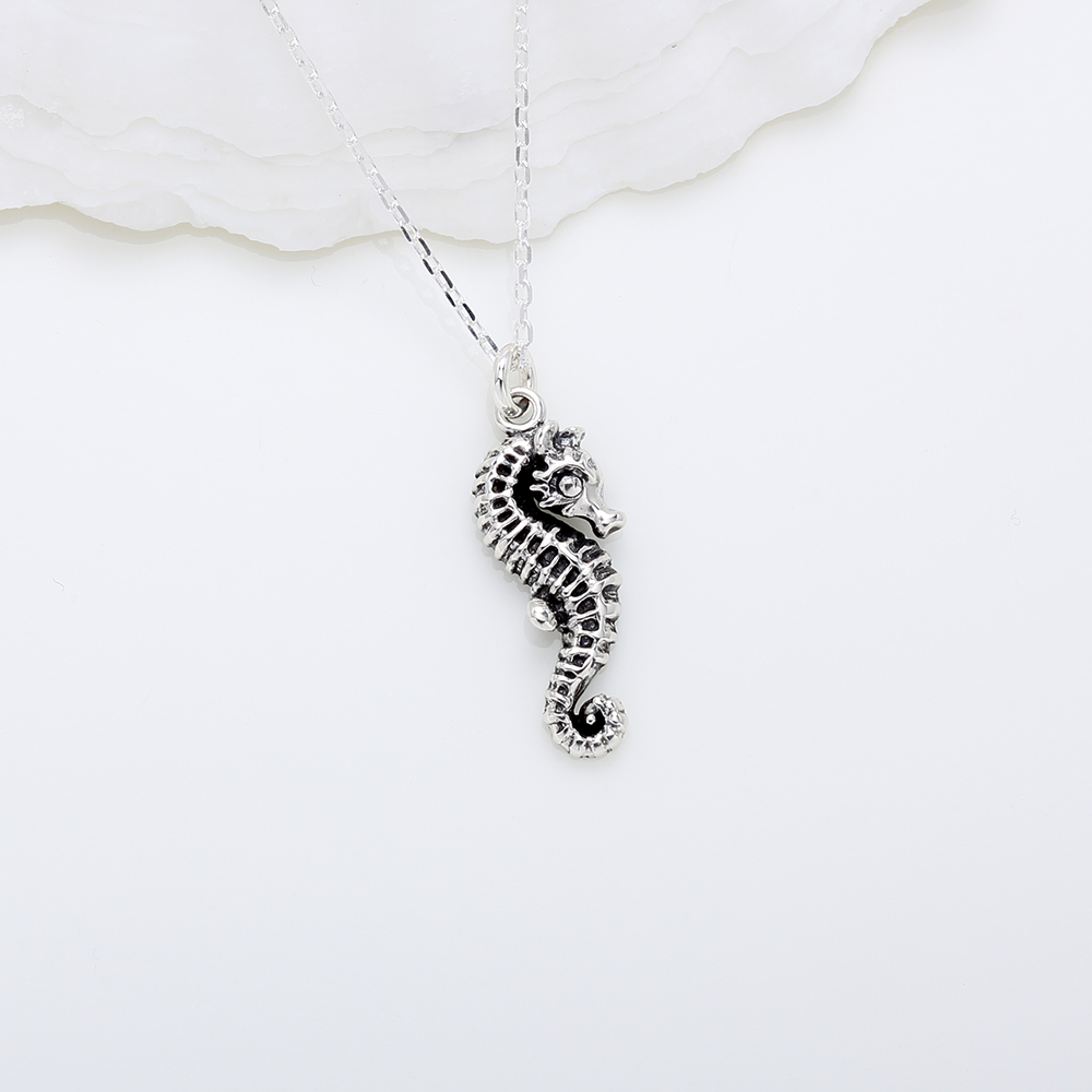【Angel & Me】Mr. seahorse paternal love s925 sterling silver necklace gift, , large
