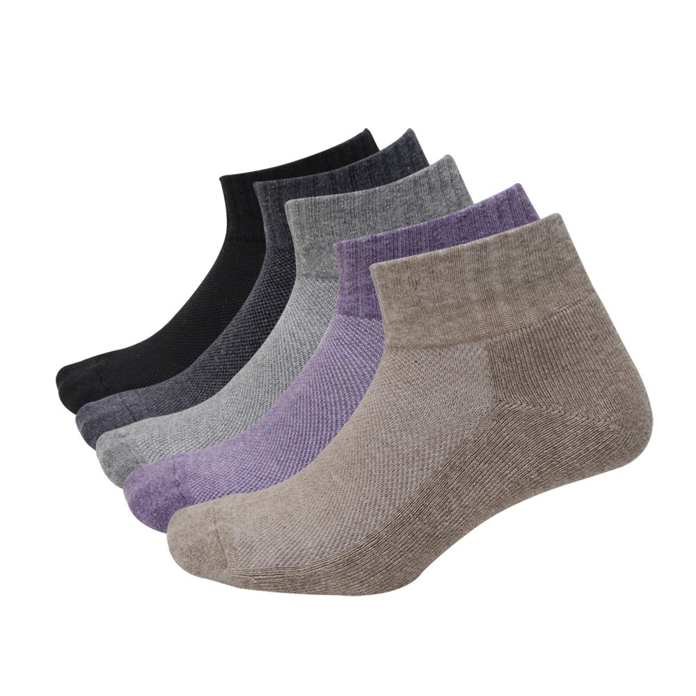 【D&G】抑菌除臭1/4毛巾底襪<深麻灰,22-26cm>D393 男女適用 短襪 襪子, , large