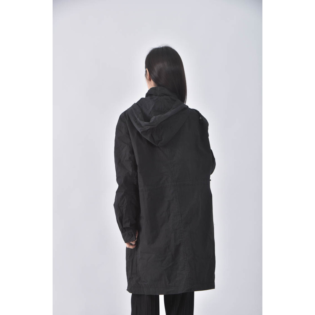 (XL) 風衣黑色外套二手衣, , large