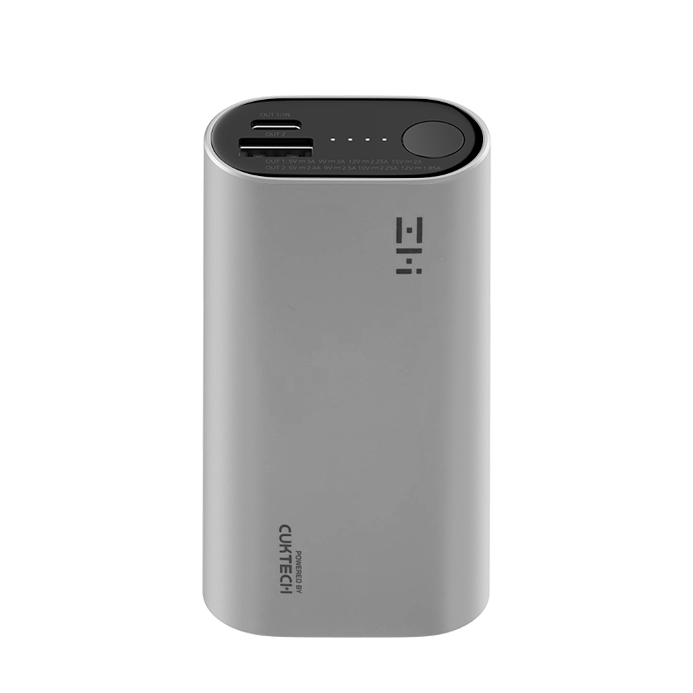 〔佳美能〕ZMI 30W 10000mAh 迷你型行動電源 (QB818)-工業灰, , large