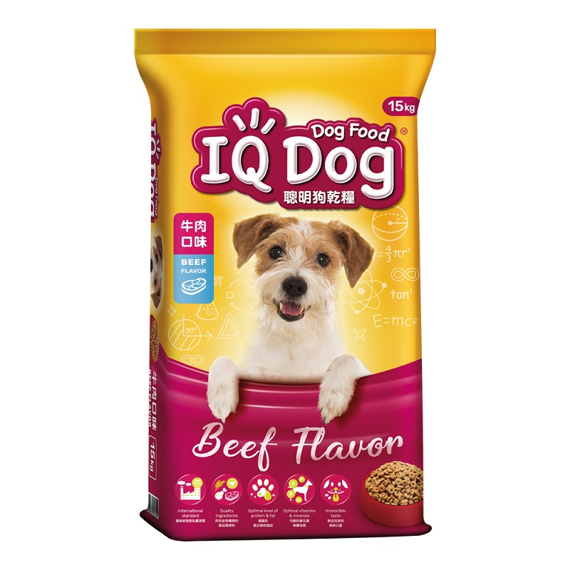 Iq Dog 成犬乾狗糧 牛肉味15kg 家樂福線上購物