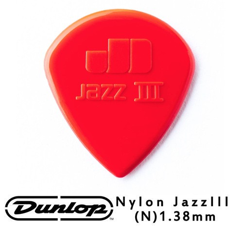 Dunlop Jazz III Nylon 47-3N 1.38mm Pick (三片、十片組)【敦煌樂器】, , large