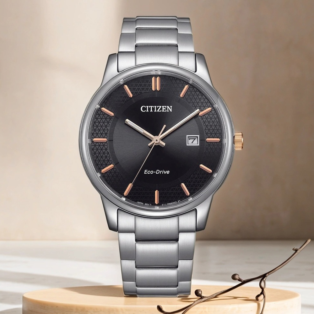 CITIZEN 星辰 光動能經典手錶-黑/40mm BM6977-70E, , large