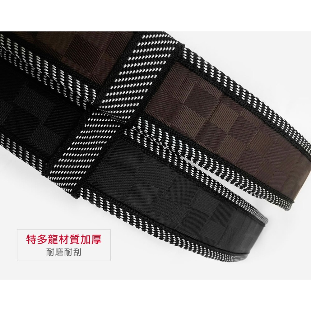 【HOKAS】黑色格紋腰帶-長款 (工具腰帶 園藝剪刀套 收納套 工具袋 工具套 腰包 加厚帆布 水電腰包), , large