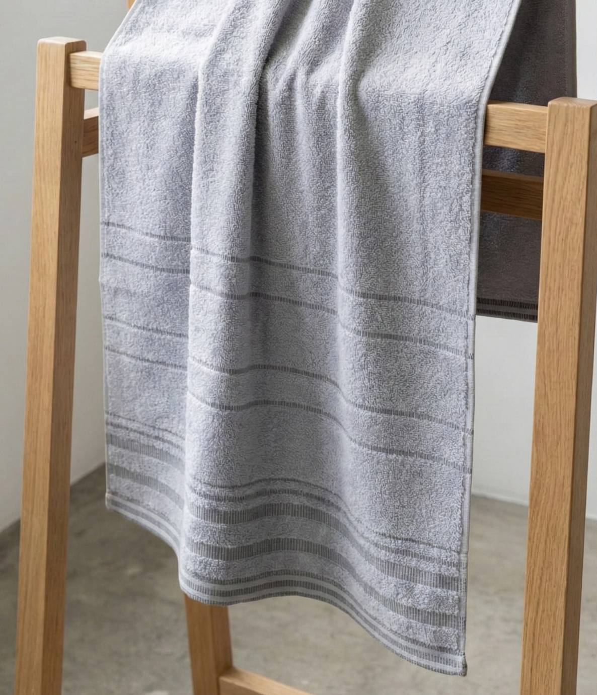 [Kaimi Cotton] MIT Taiwan-Made 18-Towel Weight Moisture-Absorbing Soft Pineapple-Textured Striped Towel, , large