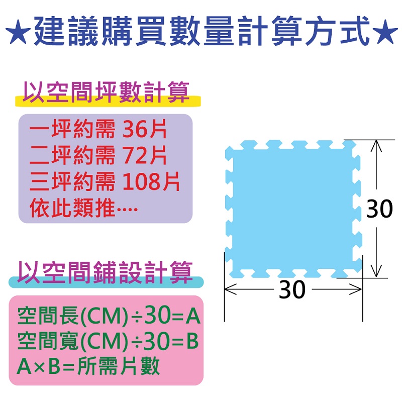 【PMU必美優】加厚巧拼地墊含邊條(咖啡/米色) 贈收納袋, , large