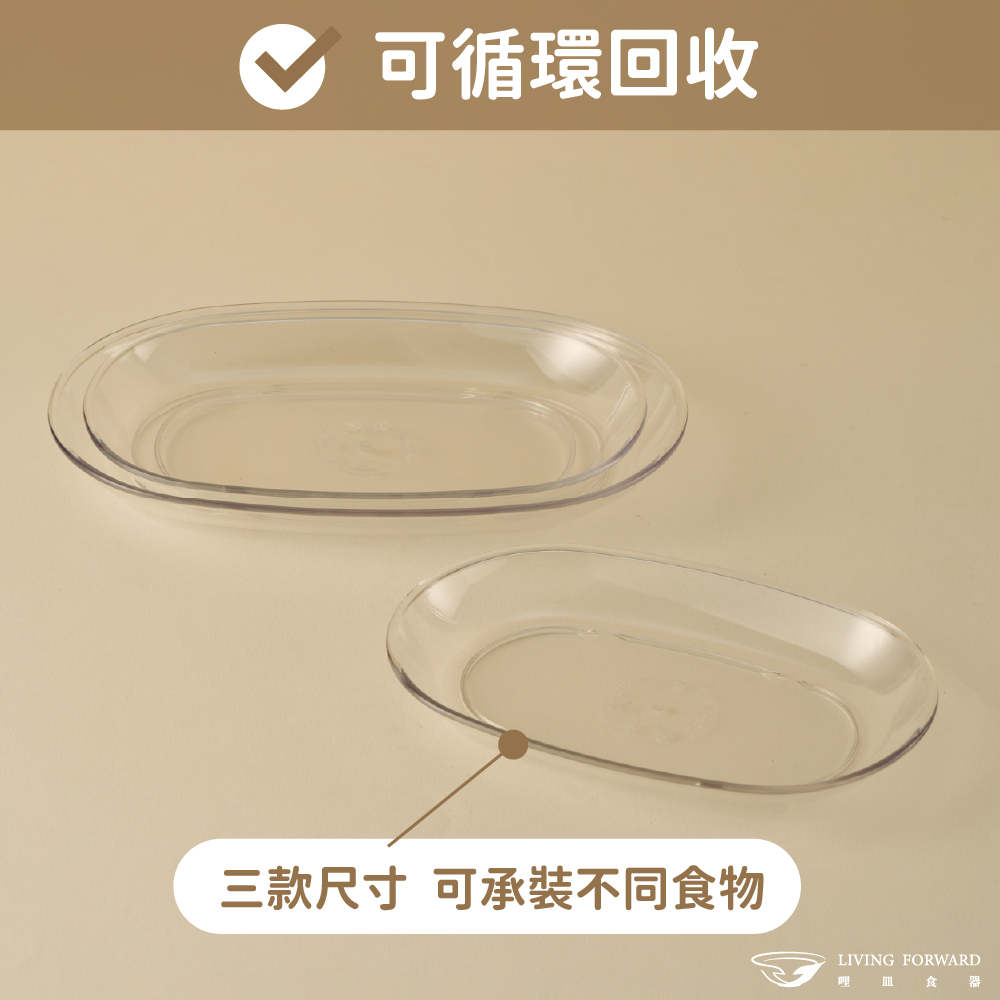 【哩皿食器】台灣製  食品級Tritan  小橢圓盤單入組, , large