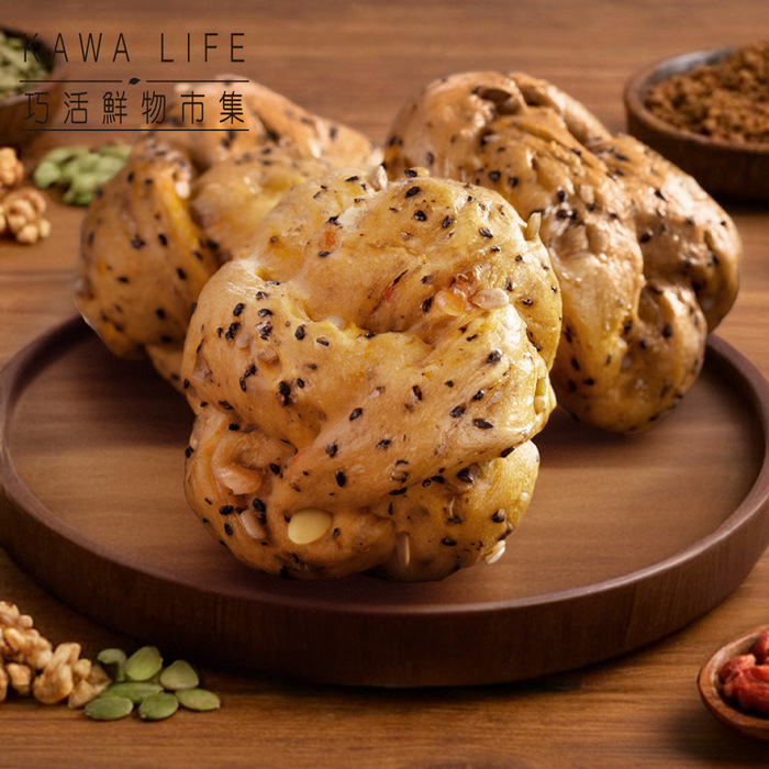 kawa Nut and grain steamed buns, , large