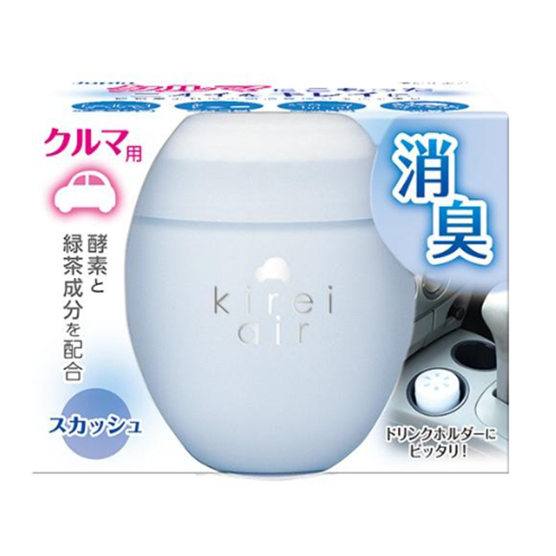〔本野有限公司〕日本kirei air粉彩系列車用芳香膏 清新蘇打95g-2入, , large
