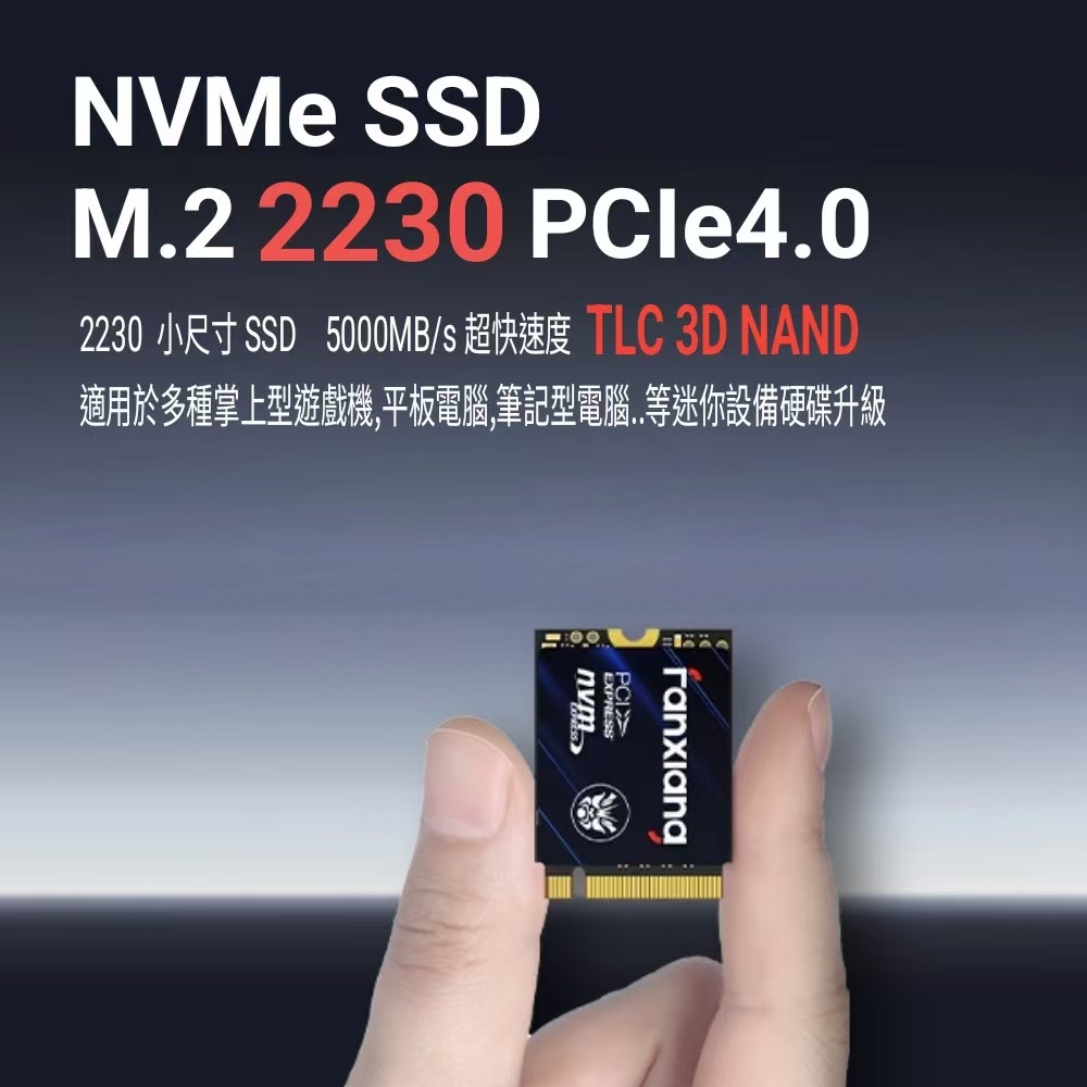 [FANXIANG] SSD solid state drive M.2 2230 PCIe Gen4X4 read speed 5000MB/s support PS5 and Steam Deck handheld expansion-S700-500GB, , large