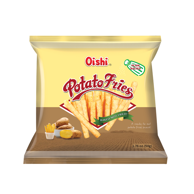 Oishi Potato Fries Plain Salted, , large