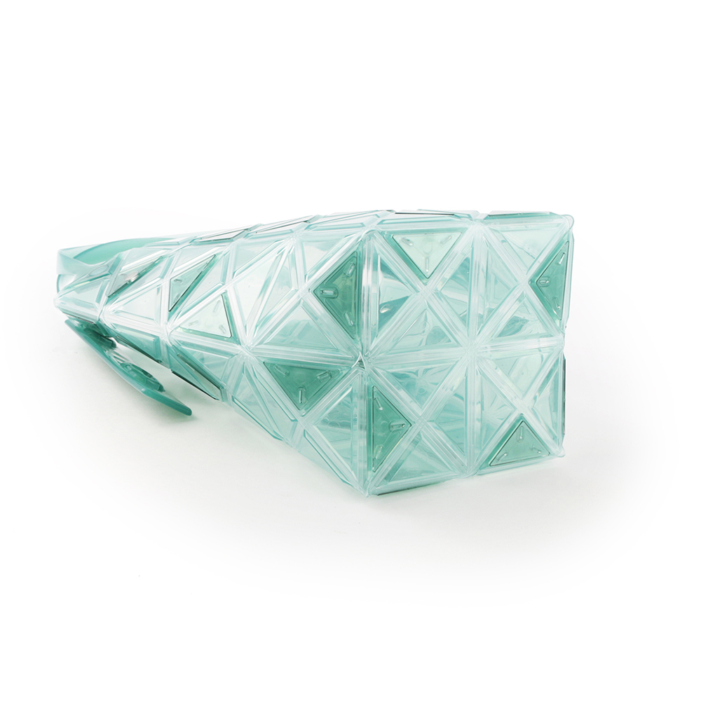 ISSEY MIYAKE BAO BAO DAZZLE 4X4 透明果凍手提包/湖水綠, , large