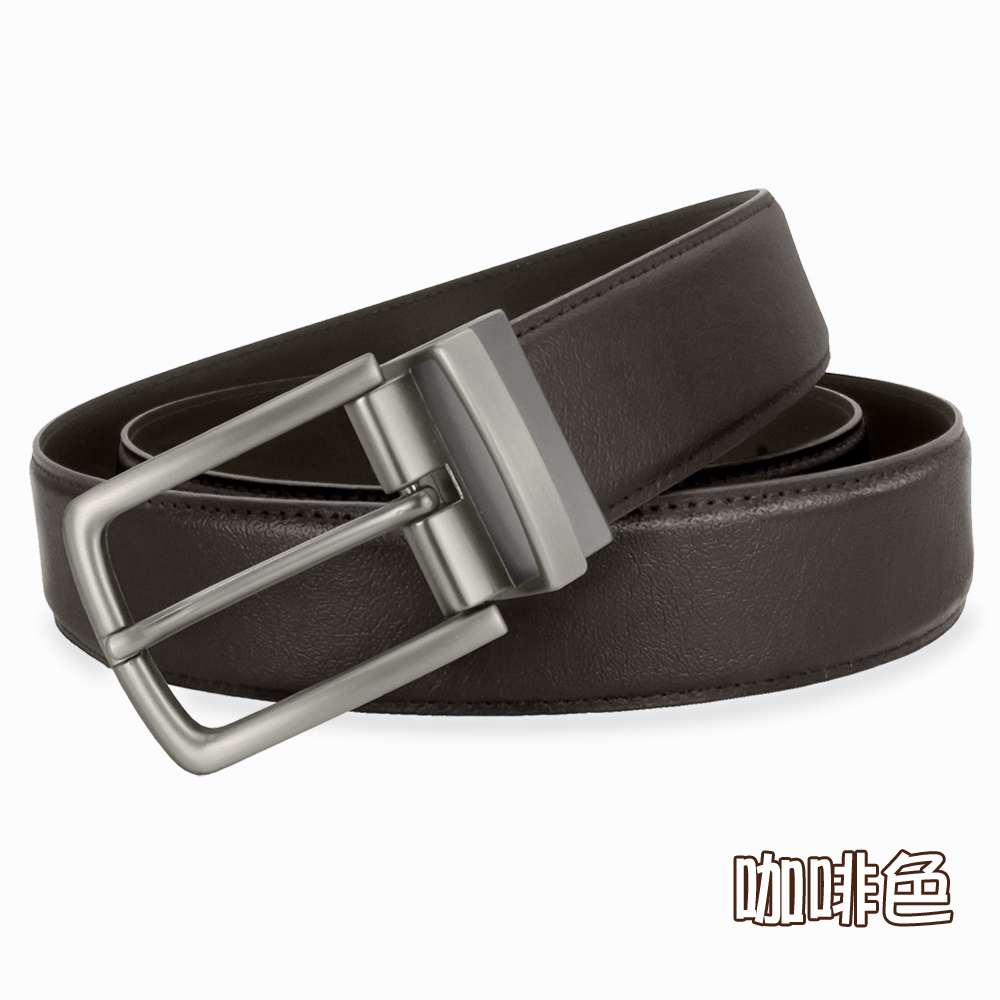 【CH-BELT 銓丞皮帶】加長休閒皮帶 XXL加大腰 針扣夾座 男皮帶腰帶(黑/咖XXL), , large
